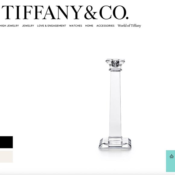 2 Tiffany & Co Classic Candlestick in Crystal Glass - Picture 2 of 4